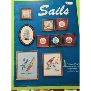 Sails Needlepoint & Cross Stitch Design Book By Tidewater Originals